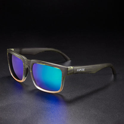 Kapvoe Men Polarized Sunglasses Fashion Cool Fishing Glasses Sliver Sports Cycling Bicycle Eyewear Bike UV400 MTB Road Driving