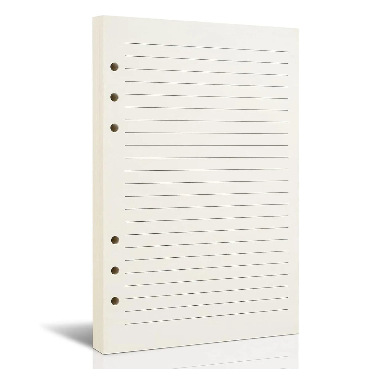 A5 Binder PU Leather 6-Ring Notebook Binder Cover for A5 Filler Paper, Refillable A5 Personal Planner Binder with Magnetic