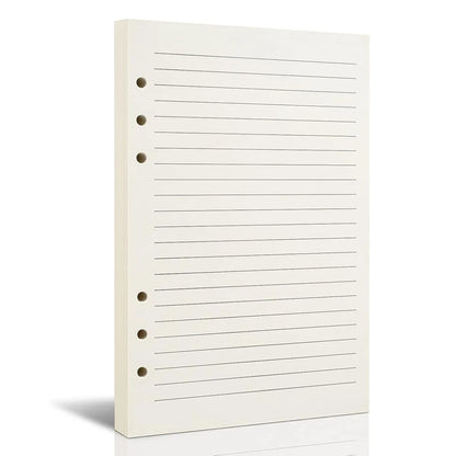 A5 Binder PU Leather 6-Ring Notebook Binder Cover for A5 Filler Paper, Refillable A5 Personal Planner Binder with Magnetic