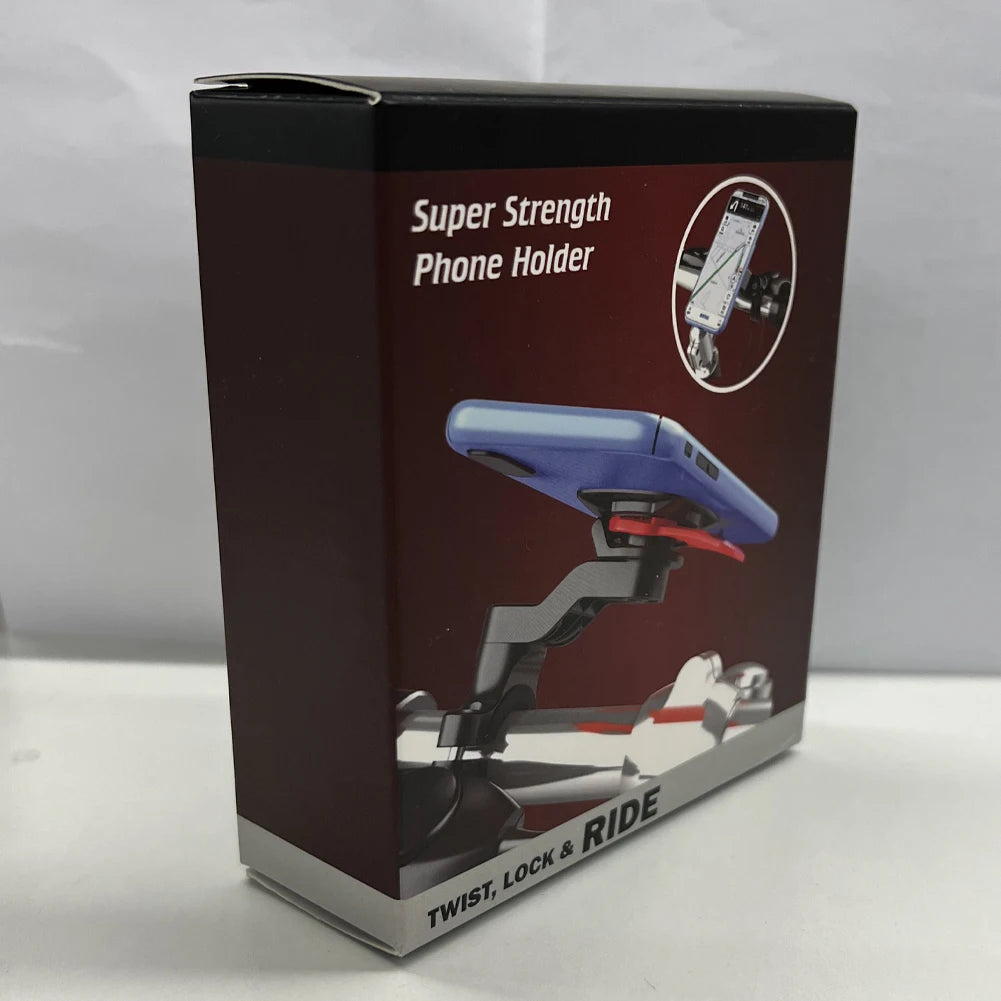 Motorcycle Bike Phone Holder Shock Absorber Quad Lock MTB Handlebar Phone Stand 360° Rotatable GPS Navigation Support Bracket