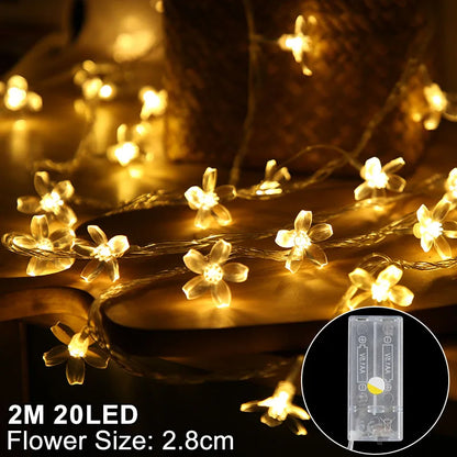 Snowflake LED Light Christmas Decorations For Home Hanging Garland Christmas Tree Decor Ornament 2025 Navidad Xmas Gift New Year