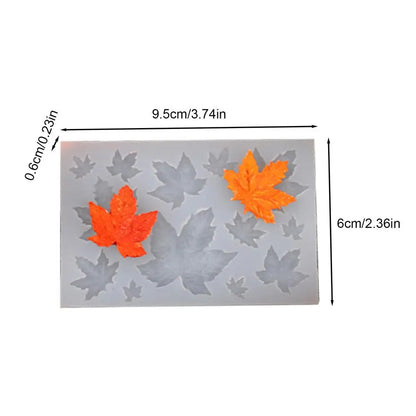 Pumpkin Silicone Molds 3D Pumpkin Maple Leaves Cookie Molds Candle Making Kit Fall Decor Making Accessories for Crafting Baking