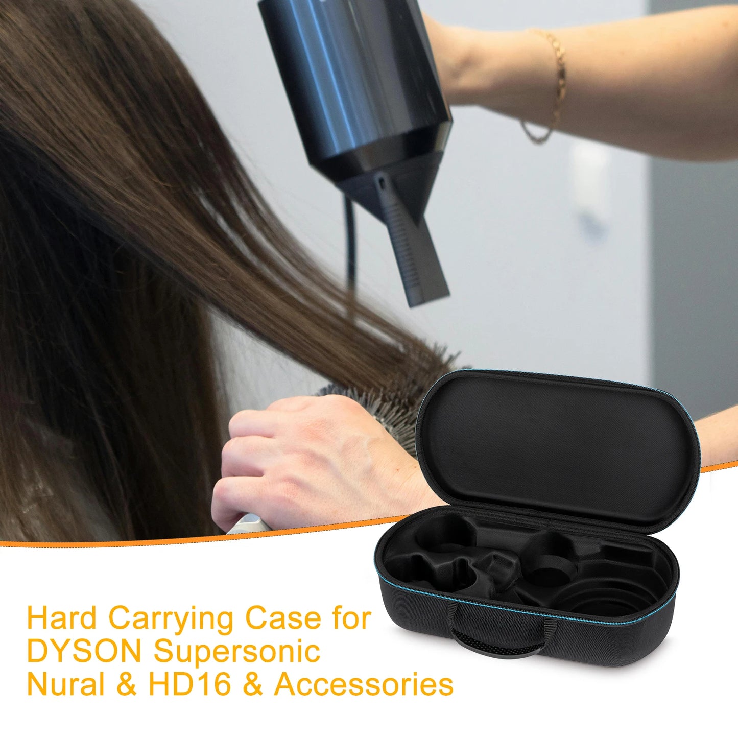 Hard Carrying Case Storage Bags For Dyson Supersonic HD08/HD15/HD16 Hair Dryer Durable Travel Portable Box For Dyson Accessories