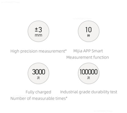 Xiaomi Mijia Smart Laser Range Finder Tape Measure Work with Mi Home APP Laser Rangefinder Distance Meter Digital Device Tools