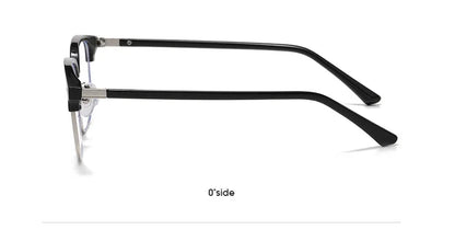 XJiea 2024 Photochromic Anti-blue Light Glasses Men Fashion Rectangle Semi Rimless Eyewear For Women Office Computer Goggle