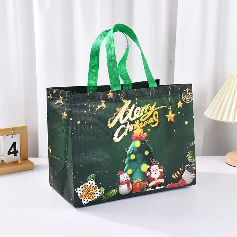 Christmas Gift Bag Santa Claus Snowman Candy Gift Packaging Bag 2024 Merry Christmas Party Home Decor Navidad Noel 2025 New Year