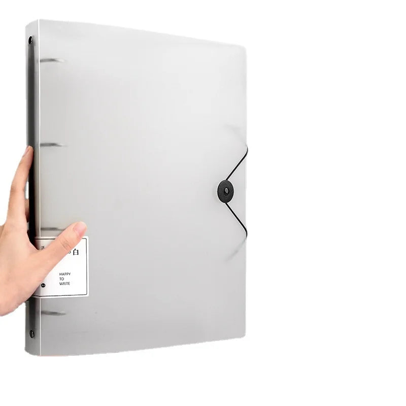 NONE Four Hole A4 Punched Binder 4-hole Folder Data Book Storage Book Clip Shell Insert Bag Paper Binding clip Office Notes