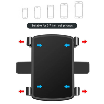 Car Dashboard Support 360 Degree Rotating Car Mobile Phone Mount Foldable Dashboard Adjustable Spring Clip Cell Phone Holder