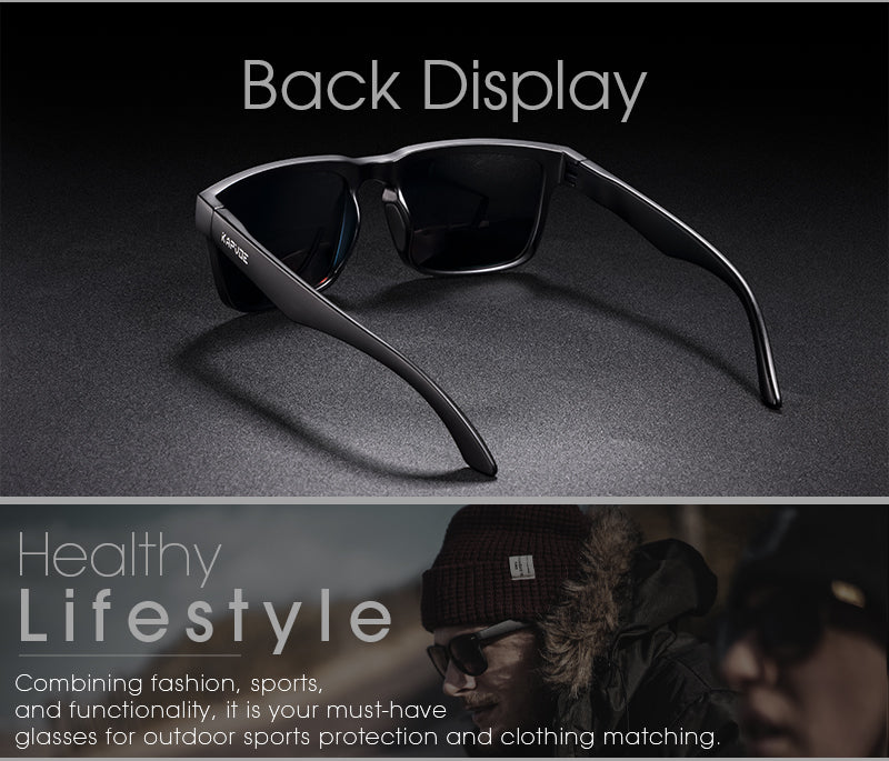 Kapvoe Men Polarized Sunglasses Fashion Cool Fishing Glasses Sliver Sports Cycling Bicycle Eyewear Bike UV400 MTB Road Driving