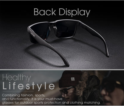 Kapvoe Men Polarized Sunglasses Fashion Cool Fishing Glasses Sliver Sports Cycling Bicycle Eyewear Bike UV400 MTB Road Driving