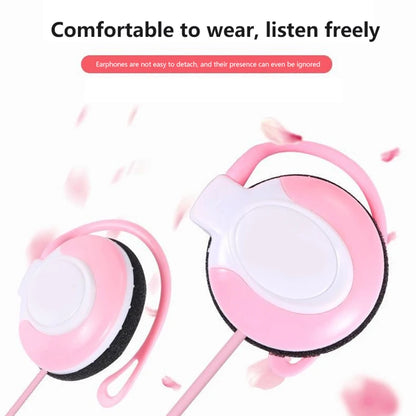 Wired Headphones Stereo 3.5MM Ear Hook Music Game Earphone With Mic For Mobile Phone PC Laptop Mp3 Mp4 Wired Headset