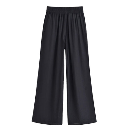 Women’s Summer 2-Piece Set – Loose Shirt & High-Waist Pants