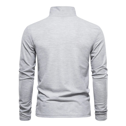 Men’s Deer Embroidery Polo Shirt – Long Sleeve Casual Business Top