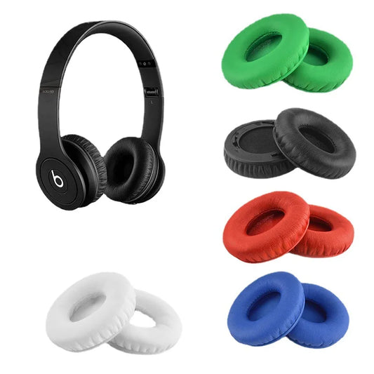 Replacement Leather Ear Pads for Beats Solo HD – Soft Cushion Earmuffs