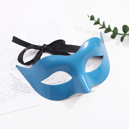 Women Man Sexy Gentleman Masquerade Mask Prom Mask Halloween Party Props Black White Retro Mask Plastic Half Face Cosplay Mask