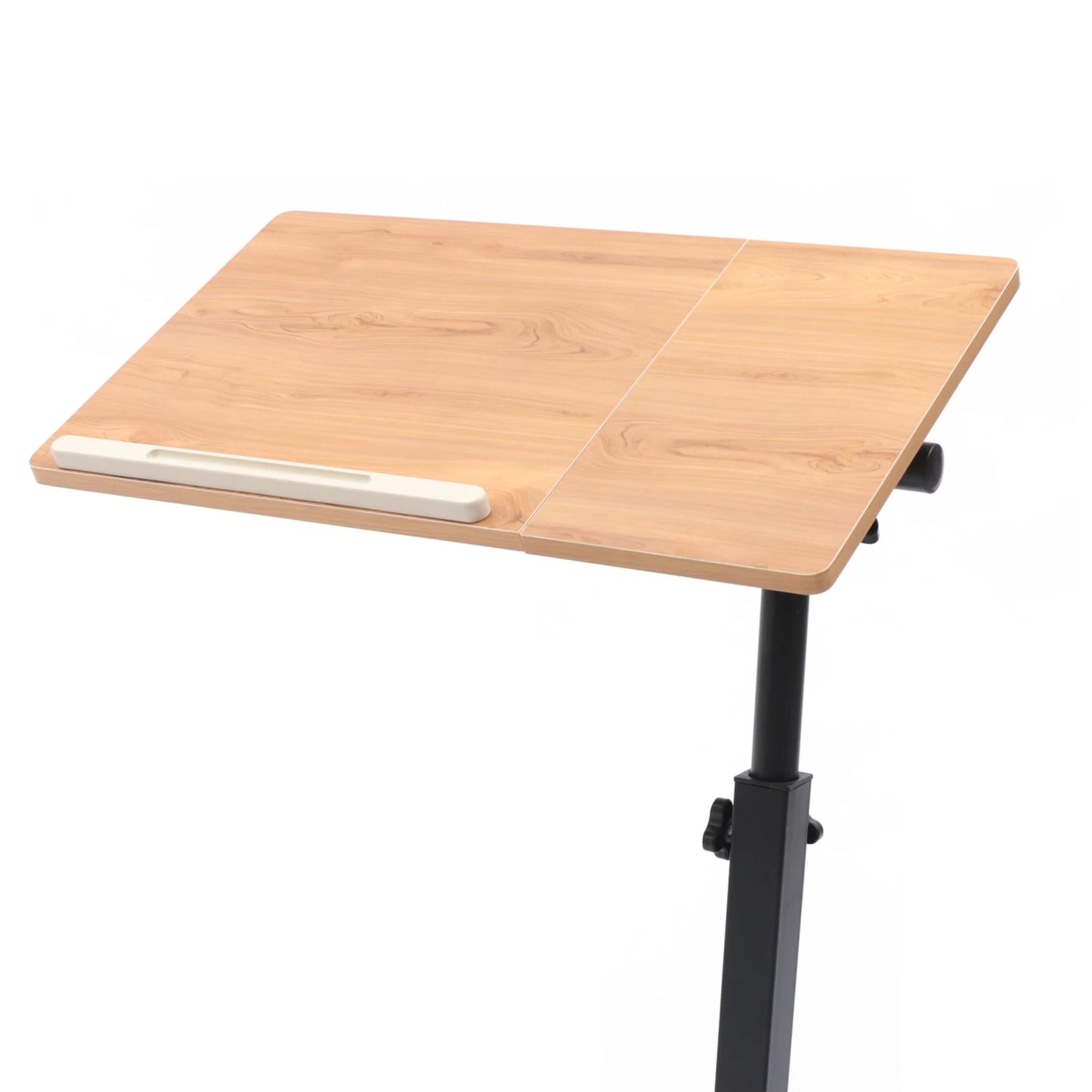 Adjustable Laptop Desk 360° Rotating Tabletop Mobile Stand Home Office Tray Standing Rolling Study Table Computer Workstation