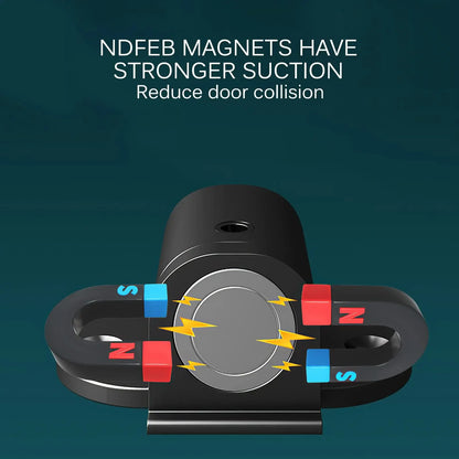 2pc/1pc Adjustable Invisible Magnetic Door Stop Suction Punch-free Strong Magnetic Door Stopper Stopper for  Home Office Bedroom