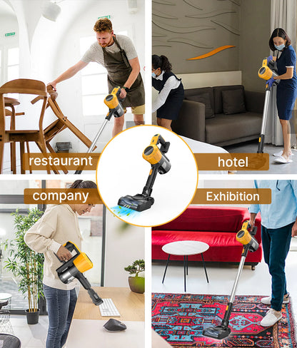 Cordless Stick Vacuum Cleaner – 3-in-1 Lightweight Powerful Suction Compatible with DeWALT 20V/18V Batteries