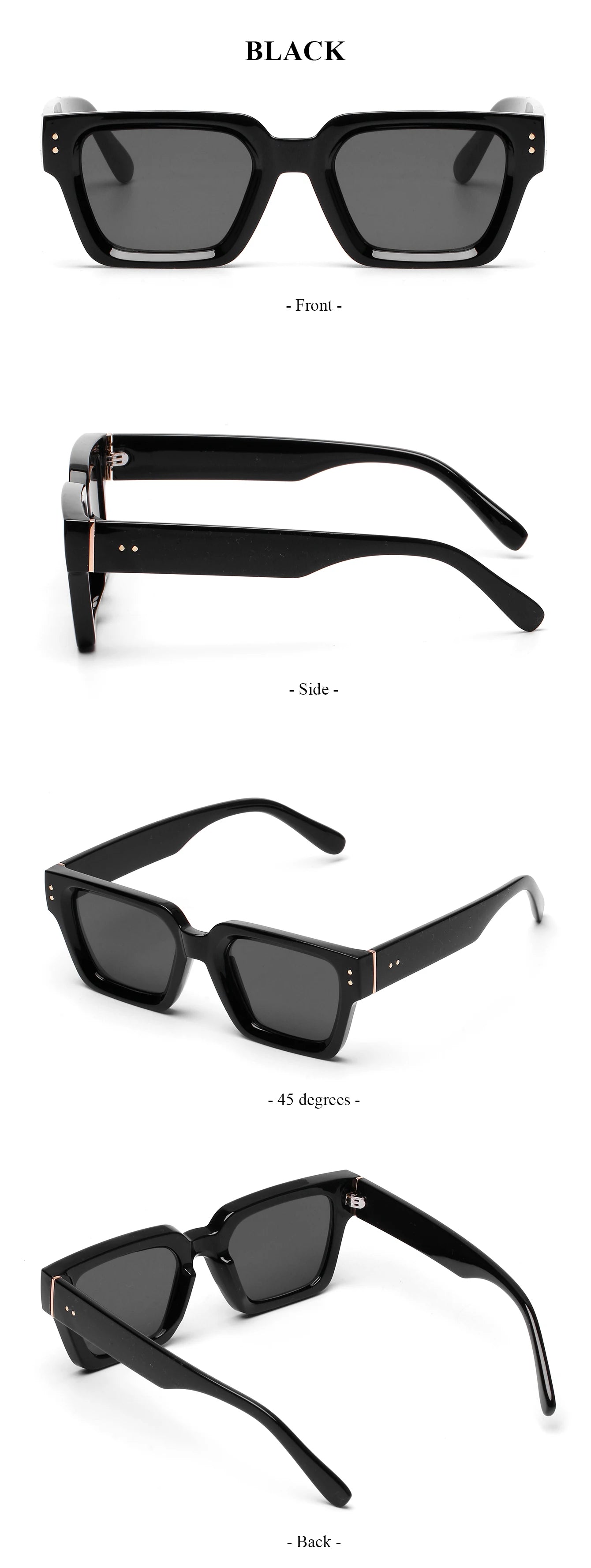 Ruiao 2025 Whole Luxury Premium Shades Designer Black Brand Sunglasses Mens Square Sun Glasses For Women