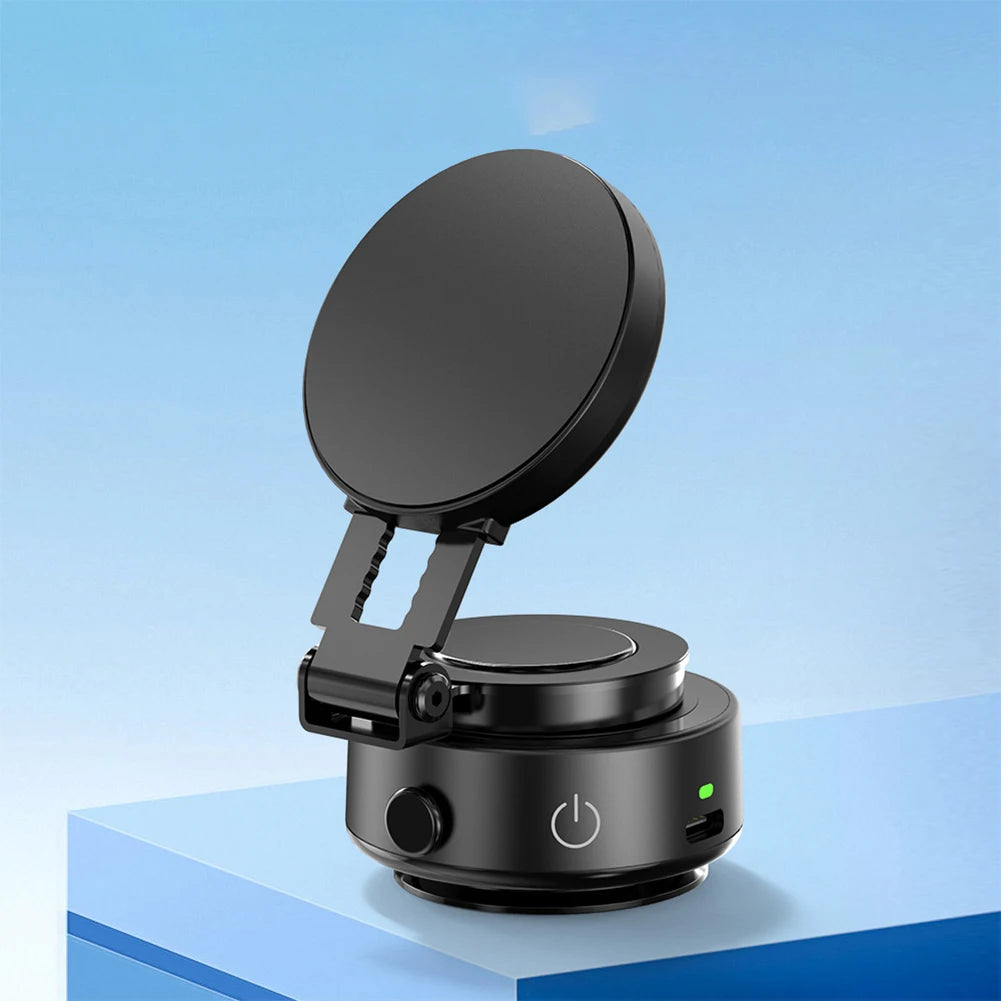For Magsafe Magnetic Vacuum Adsorption Suction Cup Bracket 360° Rotatable Folding Magnetic Car Stable Holder for Magsafe iPhone