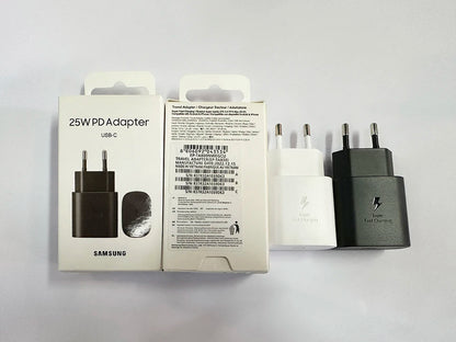 Ep-Ta800 Samsung 25w Pd Supercharger Usbc Charger Adaptador Galaxy S25 S24 FE S23 S22 S21 A54 A34 M54 Type C Fast Charging Cable