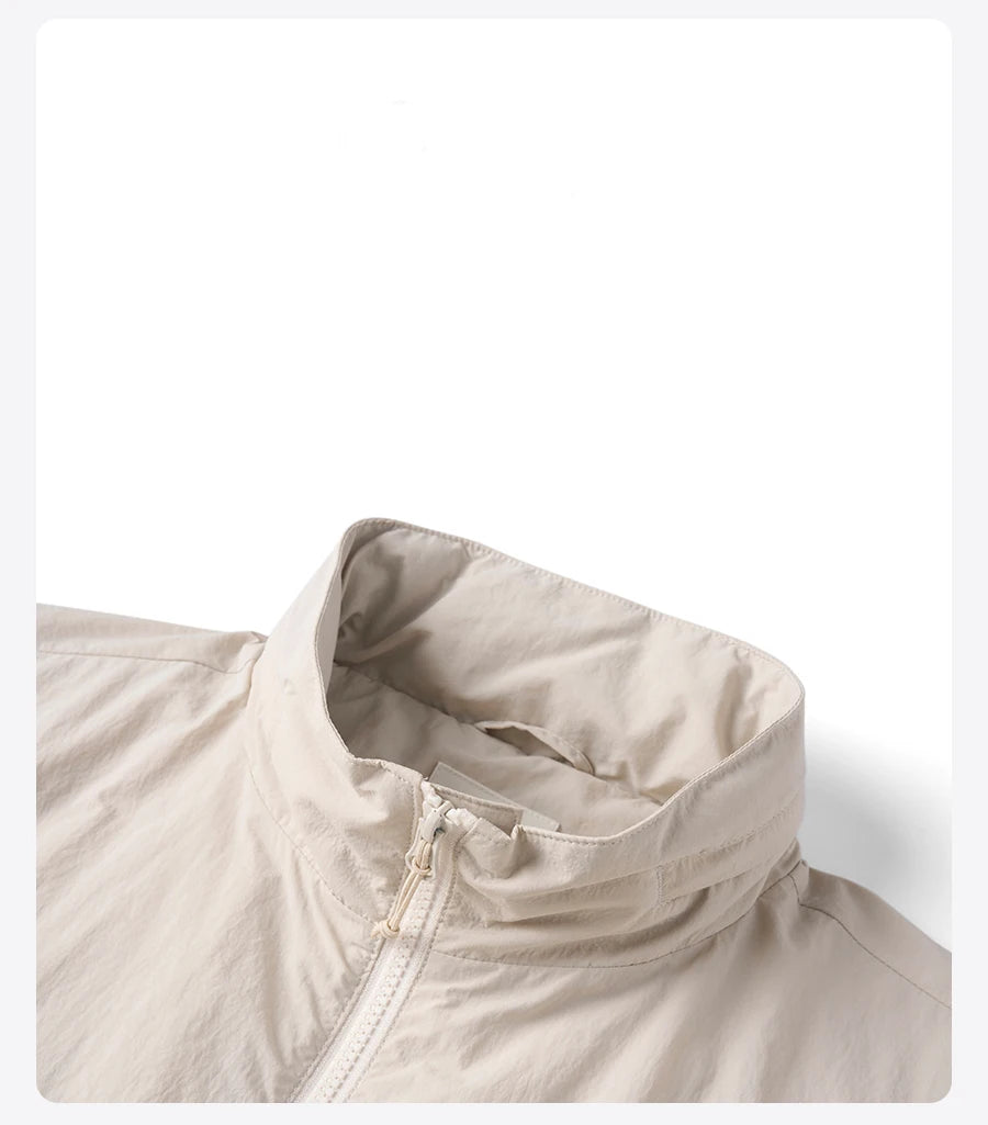 SIMWOOD Lightweight Hooded Jacket – Men’s Oversized Spring/Summer Coat
