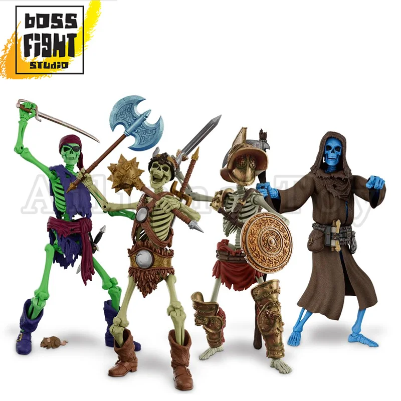 Boss Fight Studio 1/12 Action Figure EPIC H.A.C.K.S. Pirate Barbarian Gladiator Skeleton Anime Model For Gift
