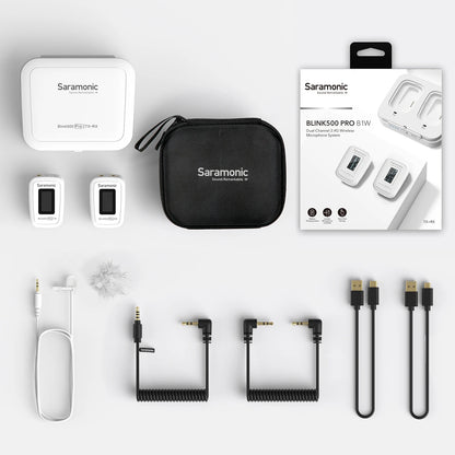 Saramonic Blink500 Pro Wireless Lavalier Microphone for iPhone Android PC Computer DSLR Cameras Youtube Recording Streaming Vlog