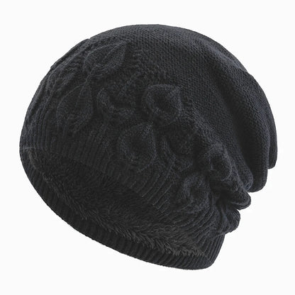 New Style Winter Hat Fashion Plush Fur Lined Hat For Men And Women Outdoor Peacock Feathers Figure Beanie Keep Warm Winter Cap