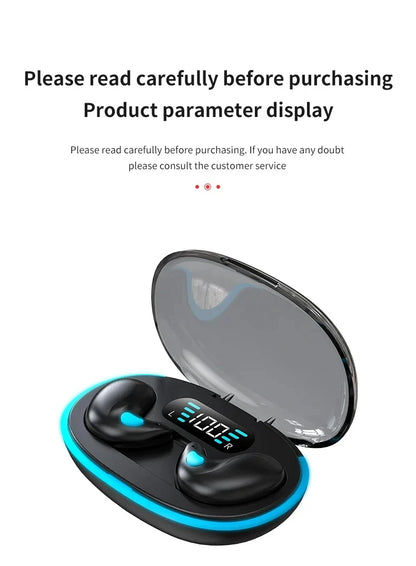 Mini Wireless X55 In-Ear Sleep Bluetooth Earphones TWS Invisible Stereo Headphones with Microphone for HD Calls Headset