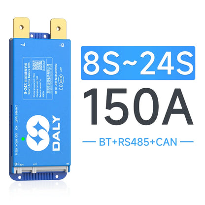 Daly BMS Smart Lifepo4 8S BMS Wifi Active Balancer 1A Current BMS 4S 12V 16S 48V Bluetooth 40A 60A 80A 100A 150A 200A Li-ion CAN