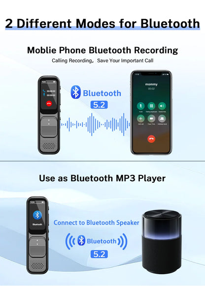 Deelife Professional Digital Voice Recorder With Playback MP3 Music Player 64G Noise Reduction small sound recorder