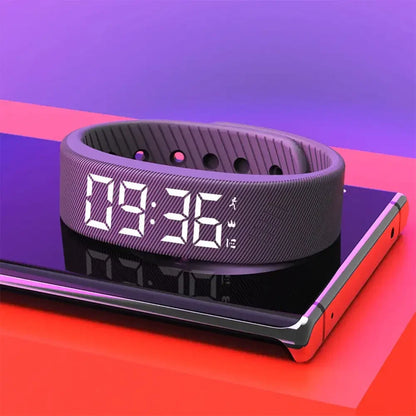 LED Digital Smart Bracelet Waterproof Smart Clock Smartband Vibration Alarm Reminder with Running Pedometer Monitor Smart Band