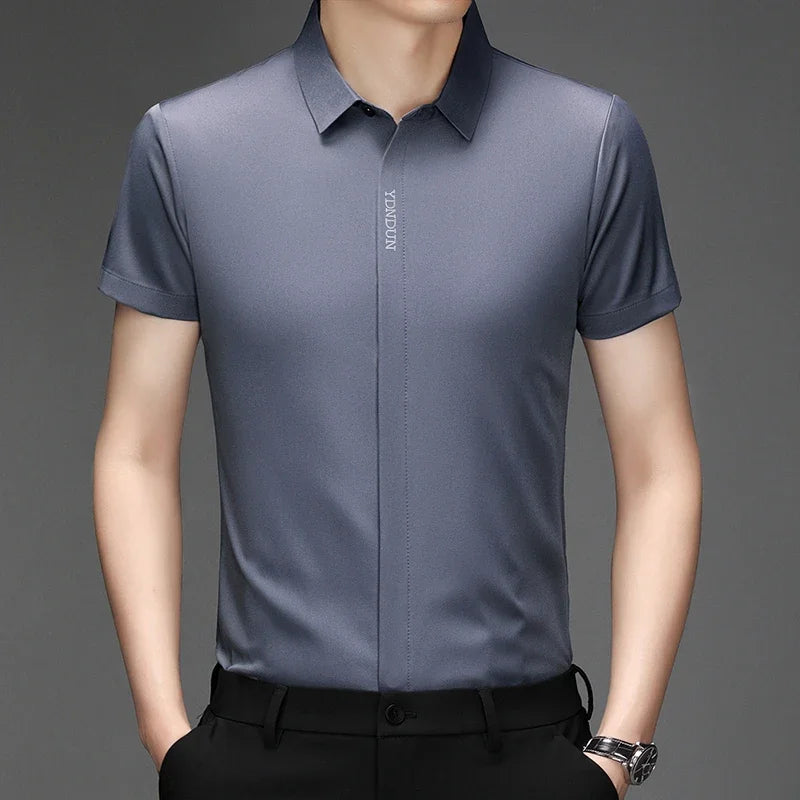 Men’s Business Casual Wrinkle-Resistant Dress Shirt – All Season