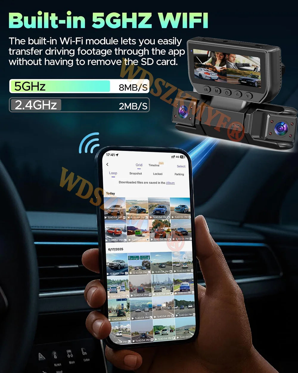 4Camera 360 Degrees Car DVR 1080P Video Recorder WIFI Dash Cam Front right left Rear View camera 24h Parking Monitor Gift