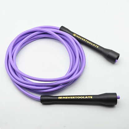 NEVERTOOLATE BOXING ROPE  fitness nylon core pvc 6mmx3.2m skip jump rope double under smooth outlet backup rope overgrip