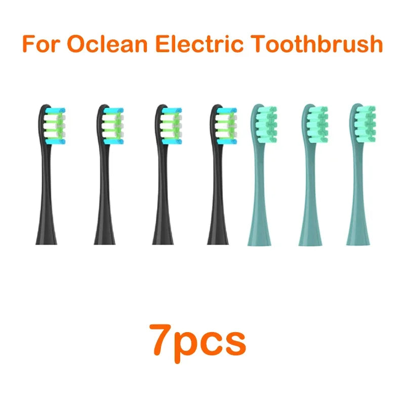 Brush Heads For Oclean Flow/X/ X PRO/ Z1/ F1/ One/ Air 2 /SE Soft Sonic Toothbrush Vacuum DuPont Bristle 7pcs Replacement Heads