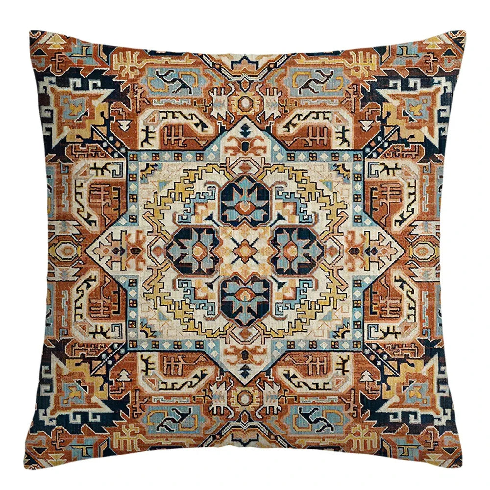 Moroccan ethnic cushion cover, short plush pillowcase 40x40 45x45 50x50 60x60, sofa decorative cushion cover, home decoration