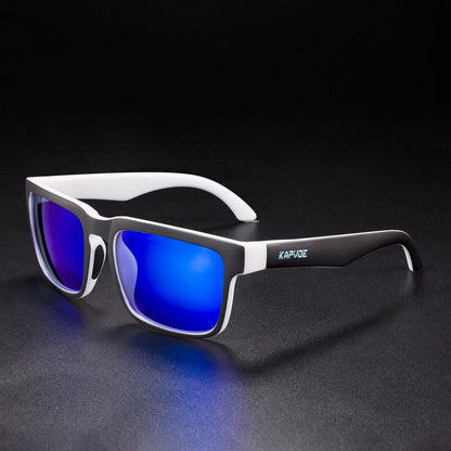 Kapvoe Men Polarized Sunglasses Fashion Cool Fishing Glasses Sliver Sports Cycling Bicycle Eyewear Bike UV400 MTB Road Driving