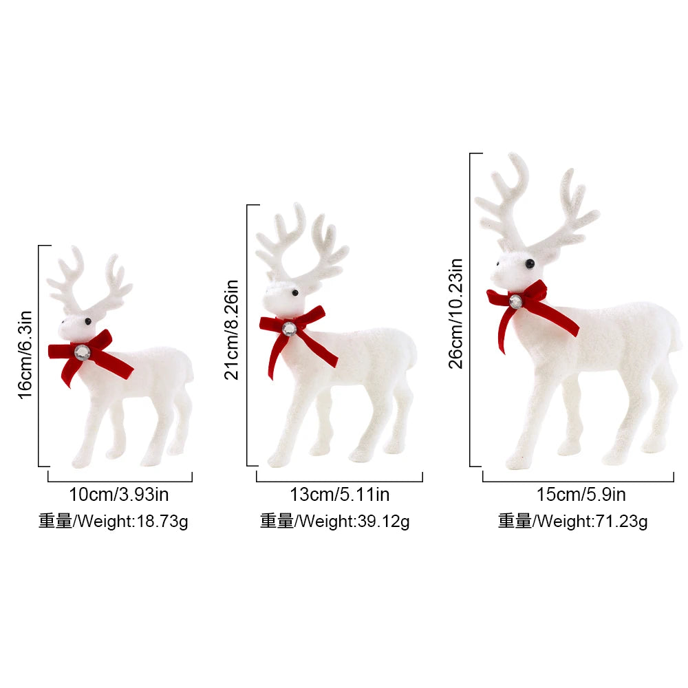 1/2Pcs 16/21/26CM Elk Christmas Supplies Decoration Christmas Tree Ornaments for Home Room Decor New Year 2025 Gifts Accessories