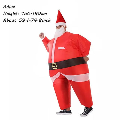 Christmas Inflatable Costume Santa Claus Snowman Gingerbread Tree Adult  Party Masquerade Role Play Holiday Gift