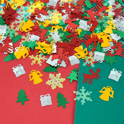 15g/bag Christmas Sequin Confetti Xmas Tree Snowflake Table Confetti 2024 Christmas Party Decoration for Home 2025 New Year Gift