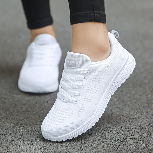 Women’s Mesh Breathable Sneakers – Lightweight Casual Vulcanized Shoes for Summer & Everyday Wear