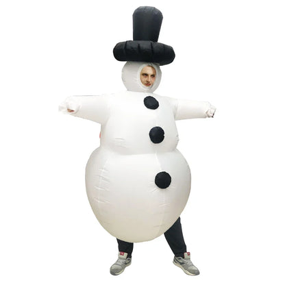 Christmas Inflatable Costume Santa Claus Snowman Gingerbread Tree Adult  Party Masquerade Role Play Holiday Gift