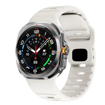 For Samsung Galaxy Watch 7 Ultra Strap 47mm Accessories correa Sport Silicone Bracelet For Galaxy Watch 8 ultra 2025 band 47 mm