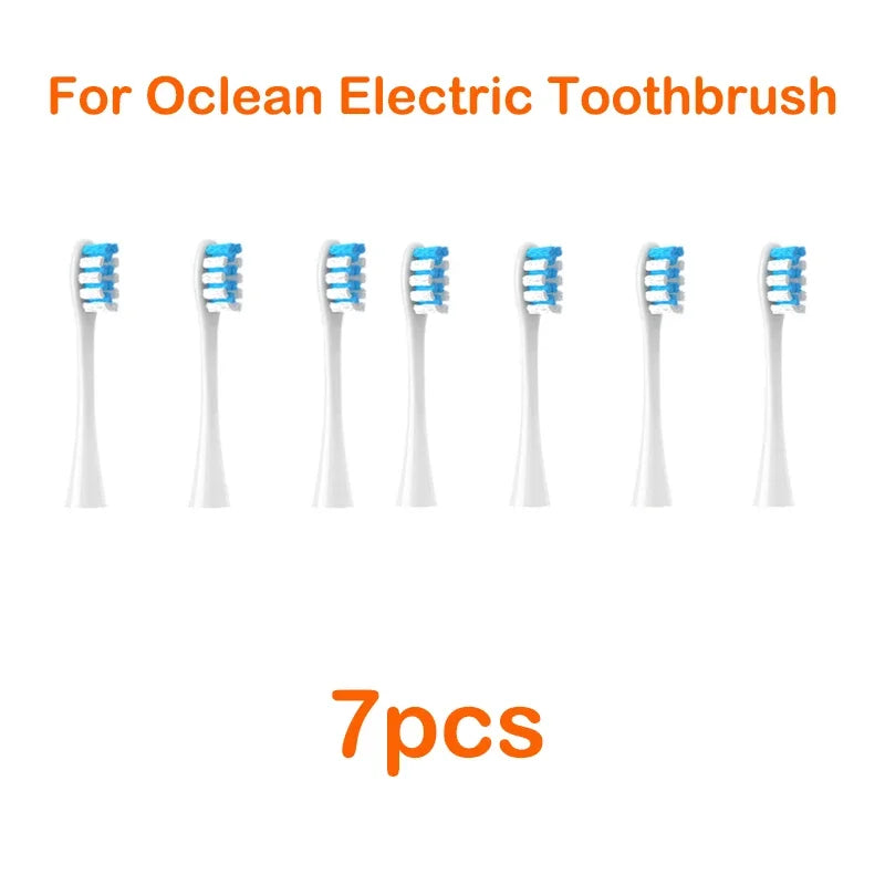 Brush Heads For Oclean Flow/X/ X PRO/ Z1/ F1/ One/ Air 2 /SE Soft Sonic Toothbrush Vacuum DuPont Bristle 7pcs Replacement Heads