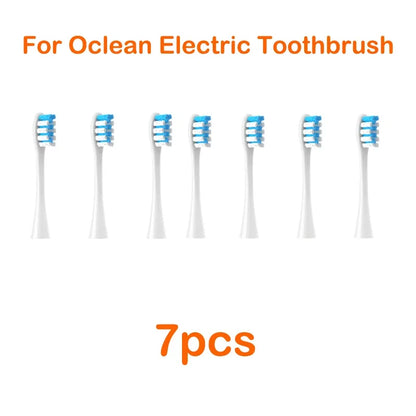 Brush Heads For Oclean Flow/X/ X PRO/ Z1/ F1/ One/ Air 2 /SE Soft Sonic Toothbrush Vacuum DuPont Bristle 7pcs Replacement Heads