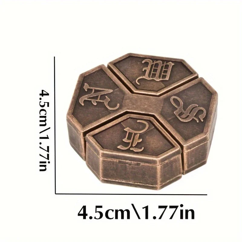 A classic intellectual metal puzzle toy, a difficult educational game toy for Christmas, Thanksgiving and birthday gifts