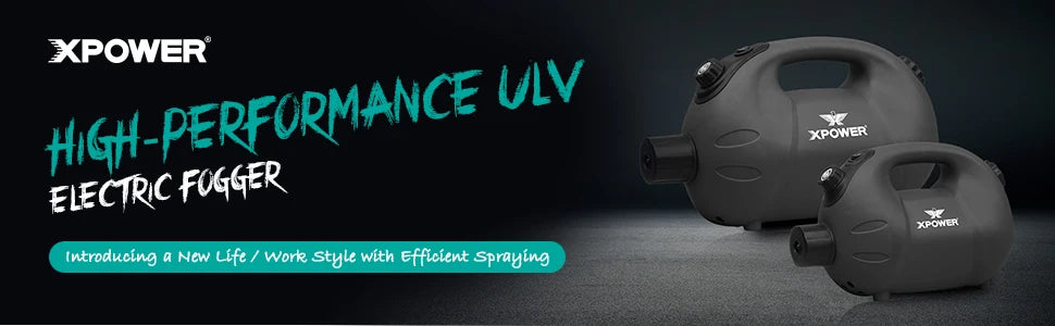 XPOWER Recharge ULV Cold Fogger Operated Electric Cold Automatic Fogger Machine Cordless Orchard Hand Held Eco Sprayer