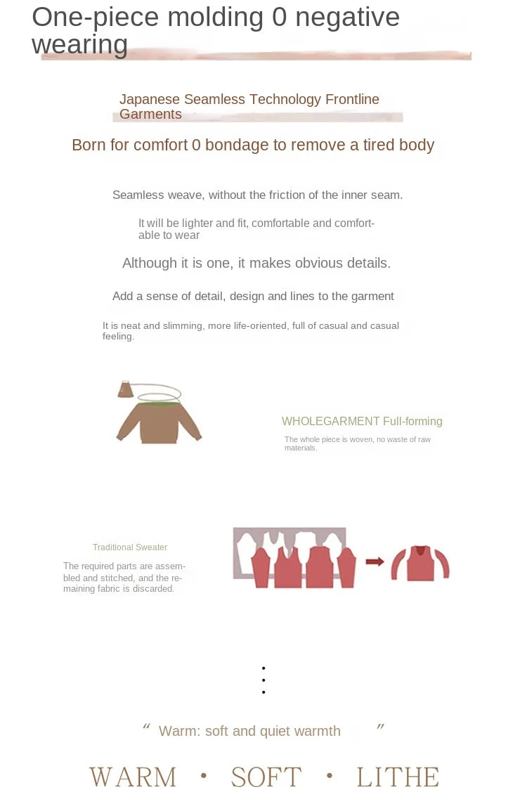 Women's Clothing New Fashion Autumn And Winter Merino Wool Pullover Solid Color Long Sleeve Basic Thermal Top 100% Wool Sweater